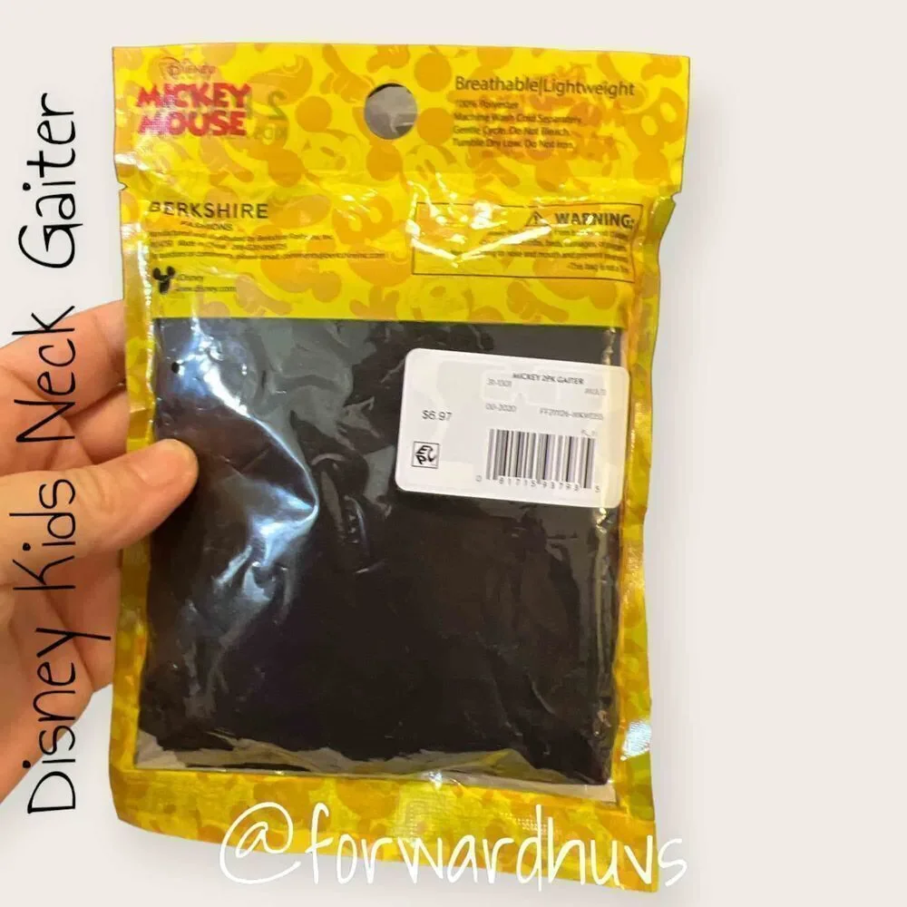 Bundle 3 for $15 Disney Kids Size Mickey Mouse 2pk Multipurpose Neck Gaiter